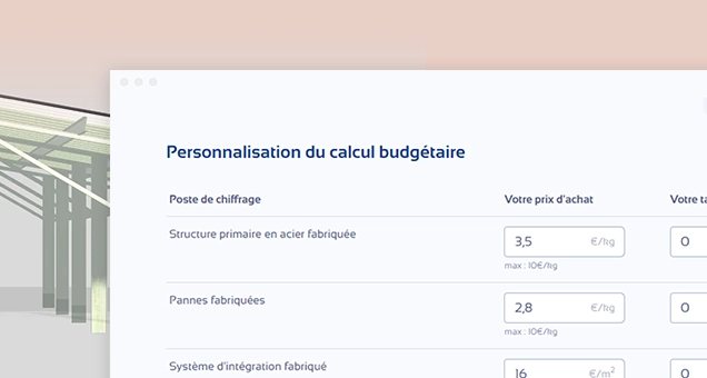 Présentation de l'offre d'étude d'avant-projet avec un tableur de budget