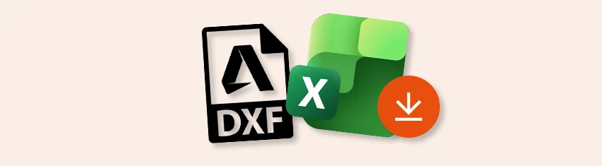 Exporter le métré et la descente de charge pour Excel et exporter ma structure en DXF